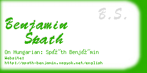 benjamin spath business card